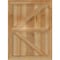 Ekena Millwork Framed Board-n-Batten Shutters w/Z-Bar, Rough Sawn Western Red Cedar, 32 1/4W x 32H, PR RBF06Z32X032RWR - alternate 5